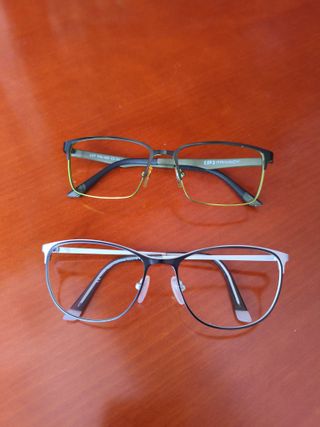 2 Monturas Gafas - LOT, TITANIO