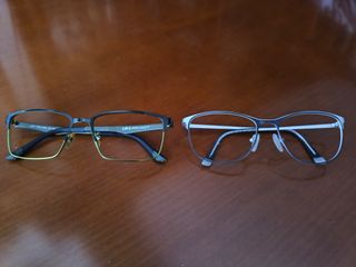 2 Monturas Gafas - LOT, TITANIO