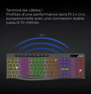 Teclado Gamer ADVANCE Iluminado