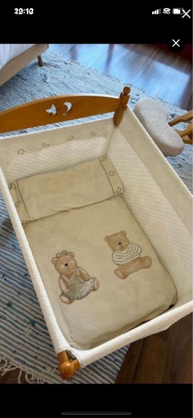 Cuna bebé madera - moisés