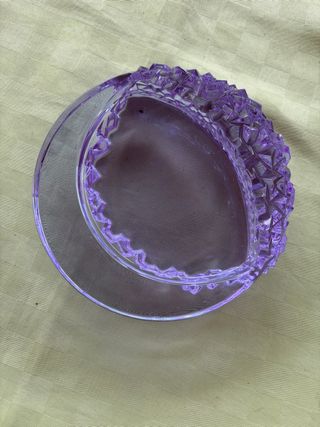 Posacenere vetro viola - vintage