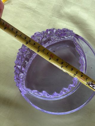 Posacenere vetro viola - vintage