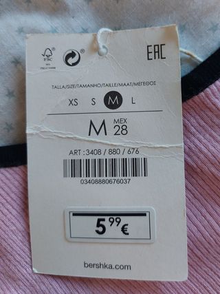 Top rosa Bershka M
