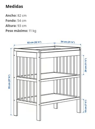 Cambiador bebé Ikea - blanco