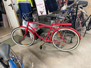 Bicicleta roja vintage