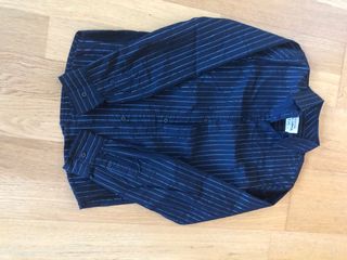 Camisa negra rayas niño talla 16