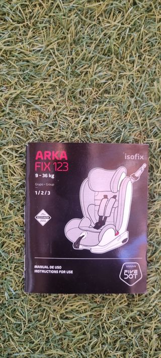 Silla coche ARKA Fix 123 rosa