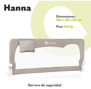 Barrera cama Lionelo Hanna - NUEVA