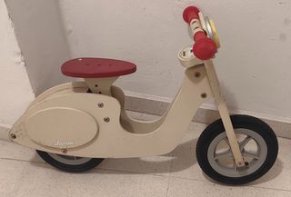 Bicicleta sin pedales Mini moto de madera Janod