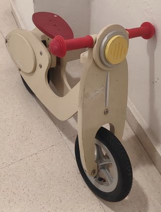 Bicicleta sin pedales Mini moto de madera Janod