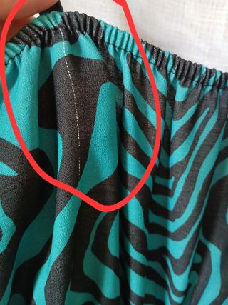 Vestito estivo nero e verde acqua