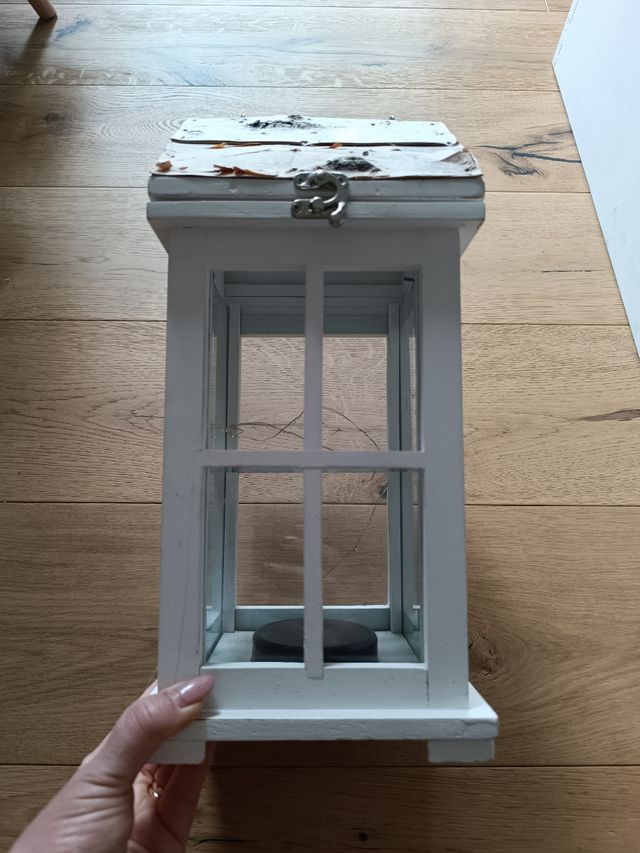 Lanterna bianca shabby chic