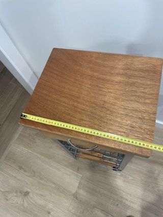 Carrito almacenaje cocina - Madera y metal