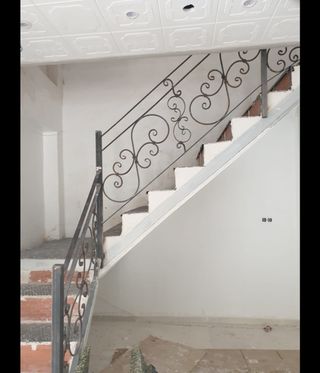 Barandilla escalera hierro forjado