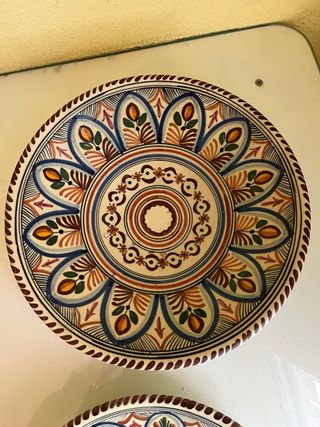 Platos cerámica pintados a mano