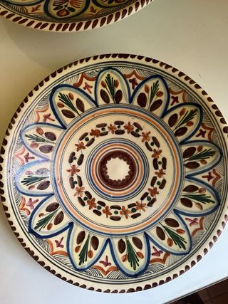 Platos cerámica pintados a mano