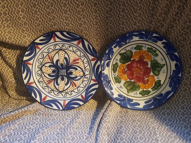 Platos cerámica pintados a mano