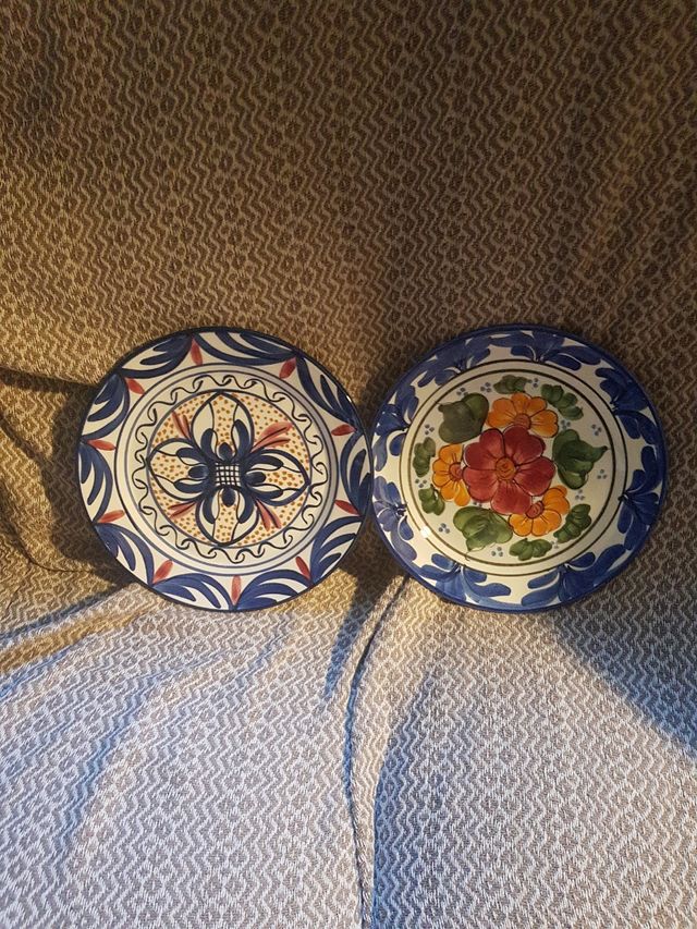 Platos cerámica pintados a mano