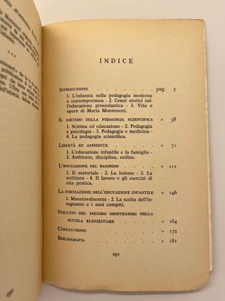 Maria Montessori, Rosetta Finazzi Sartor 1961