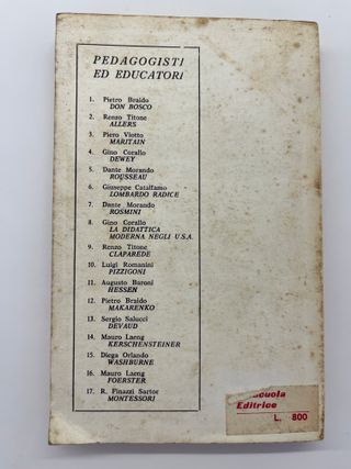 Maria Montessori, Rosetta Finazzi Sartor 1961