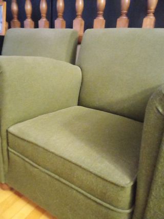 Sillones vintage verde oliva