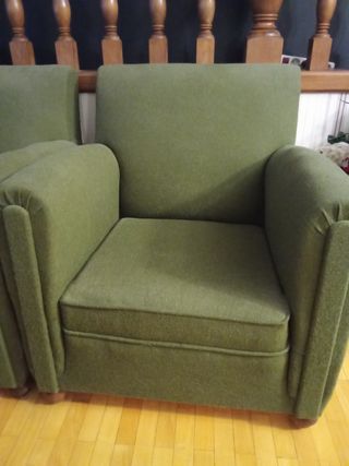 Sillones vintage verde oliva