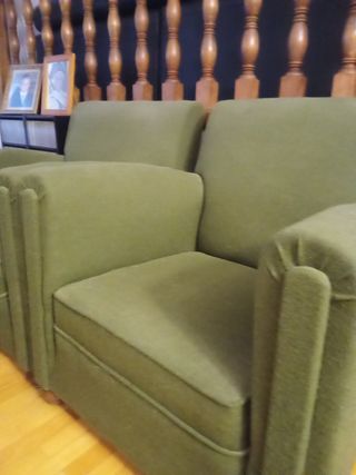 Sillones vintage verde oliva