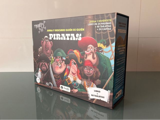 Juego Piratas: Libro + 48 tarjetas