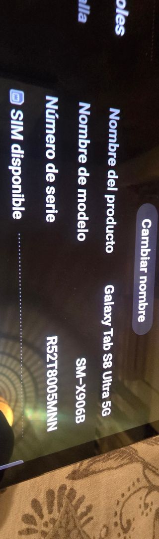 Tablet Samsung S8 Ultra negra