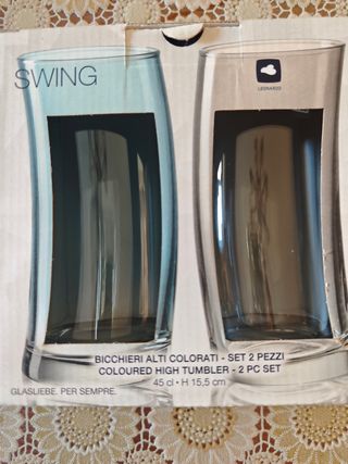 4 Bicchieri Leonardo Swing - 2 pz da 45 cl.