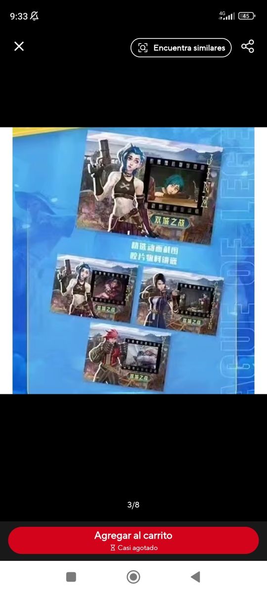 Se vende caja de cartas League of Legends.