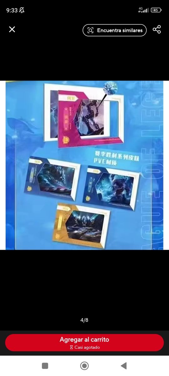 Se vende caja de cartas League of Legends.