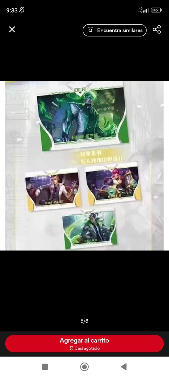 Se vende caja de cartas League of Legends.