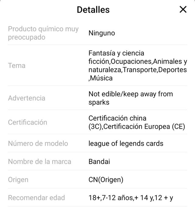 Se vende caja de cartas League of Legends.