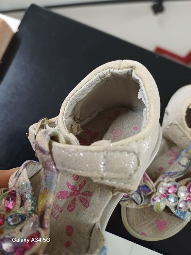 Sandali bambina glitter estivi nr 22