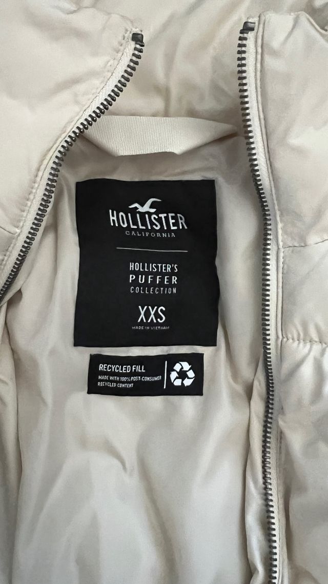 Chaqueta Hollister blanco XXS