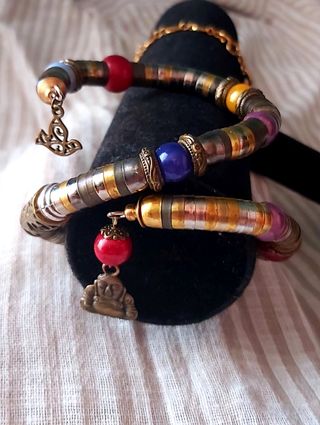 Pulsera étnica multicolor