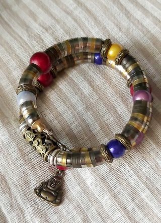 Pulsera étnica multicolor