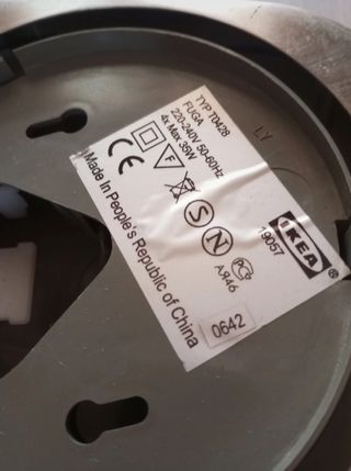 Lampara Ikea FUGA - 4 focos