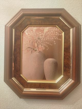 Cuadro vintage con flores I
