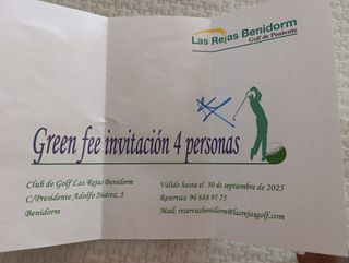 Green Fee Las Rejas Benidorm (4 personas)