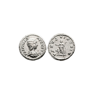 Denario romano de Plautilla (204 d.C.) plata
