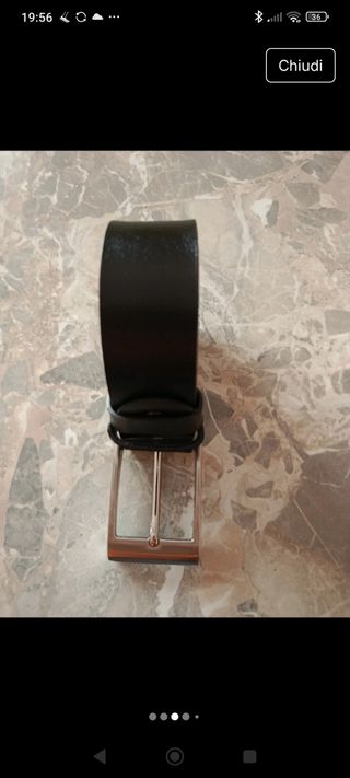 Cintura Uomo Pelle Nera