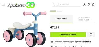 Triciclo Rookie infantil