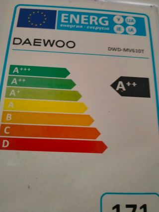 Lavadora Daewoo DWD-MV610T A++