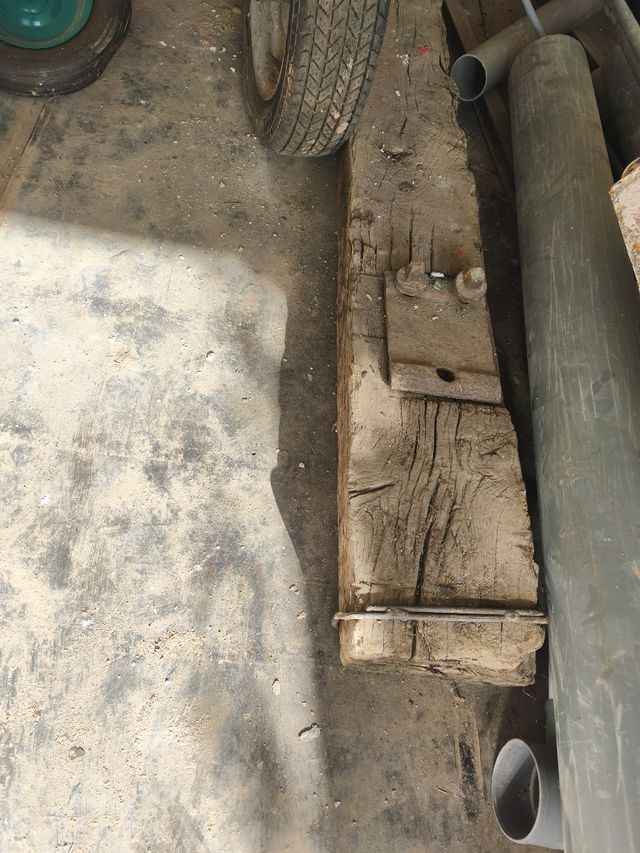 Traviesa tren antigua - madera