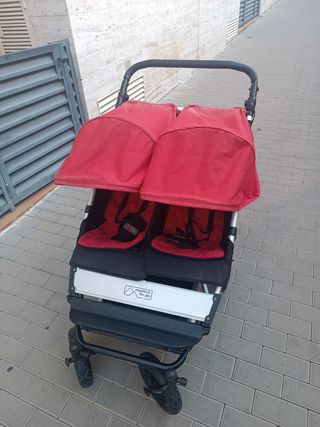 Mountain Buggy Duo gemelar rojo