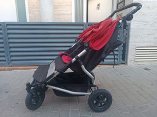Mountain Buggy Duo gemelar rojo