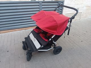 Mountain Buggy Duo gemelar rojo