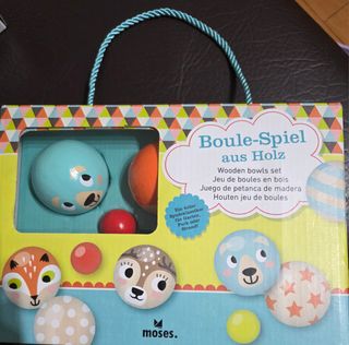 Bolos madera infantil Moses.